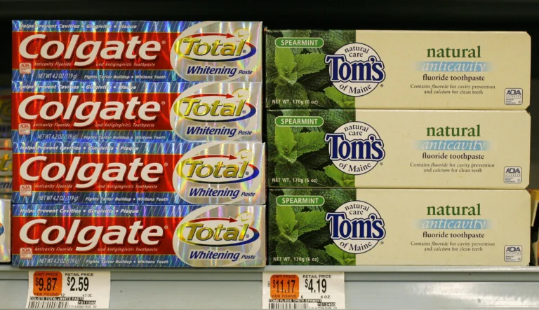 colgate toms of main arsenic toothpaste evil corporations