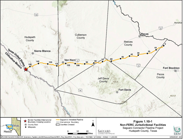Saguaro Connector Pipeline Map