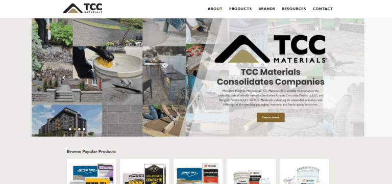 TCC Materials website
