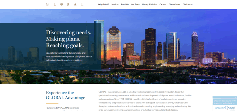 global financial services houston texas finra