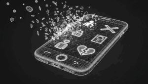 spy phone domestic abuse stalking wire frame illustration