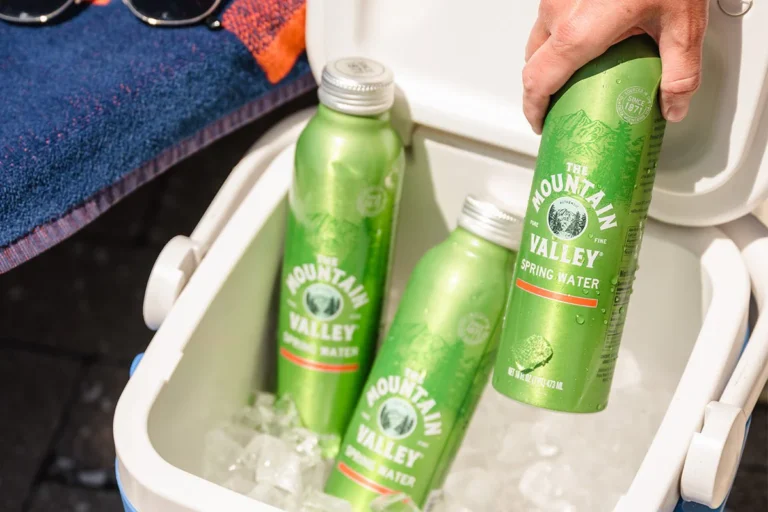 Mountain Valley Spring Water in a chiller cooler