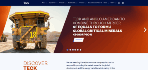 teck website mining zinc selting