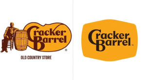 cracker barrel two logos old and new