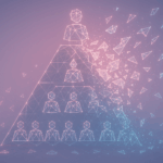 ponzi scheme wireframe i guess the colors are kind of fae like thats one way to describe it pyramid scheme