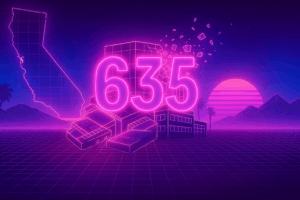 625 defeat devices california wireframe synthwave