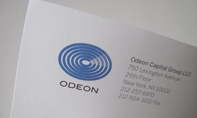 odeon capital group logo business card