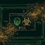 computer virus on screen