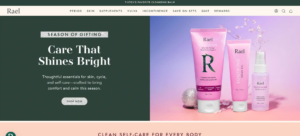 rael fem hygiene products website
