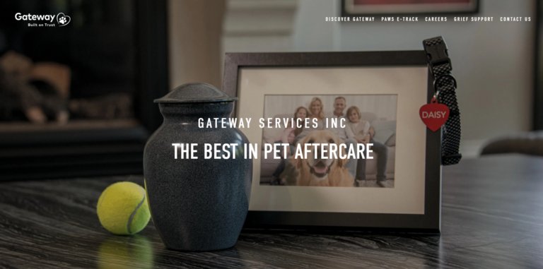 gateway services pet cremation website