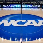 ncaa on basketball court