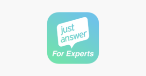 just answer logo for experts transparent background