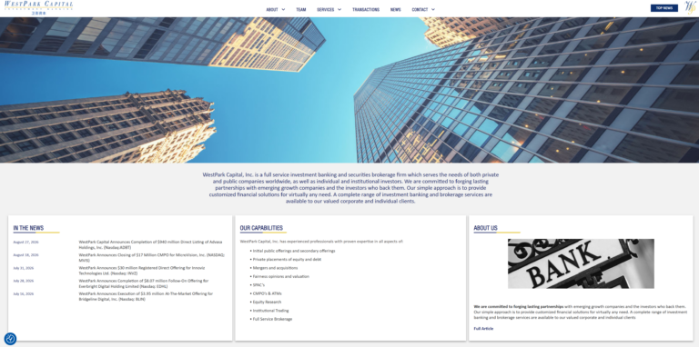 westpark capital website evil corporations