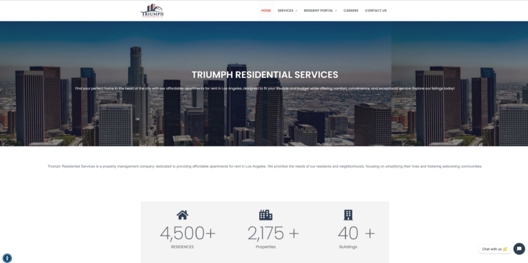 triumph residential services website evil corporations